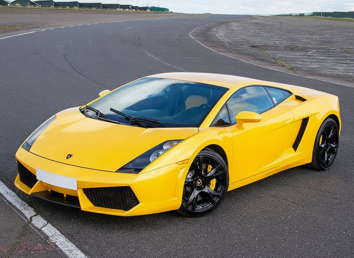 Yellow Lamborghini Gallardo Gold Range Supercar 