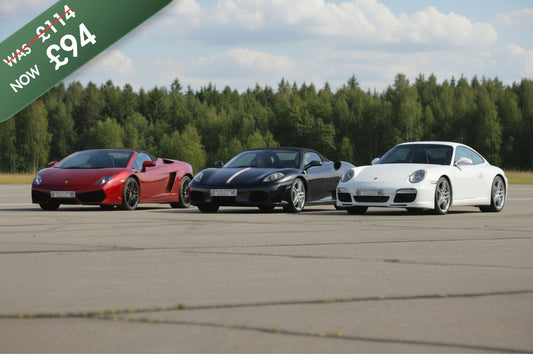 Gold Supercar Range 3 Car Lineup
