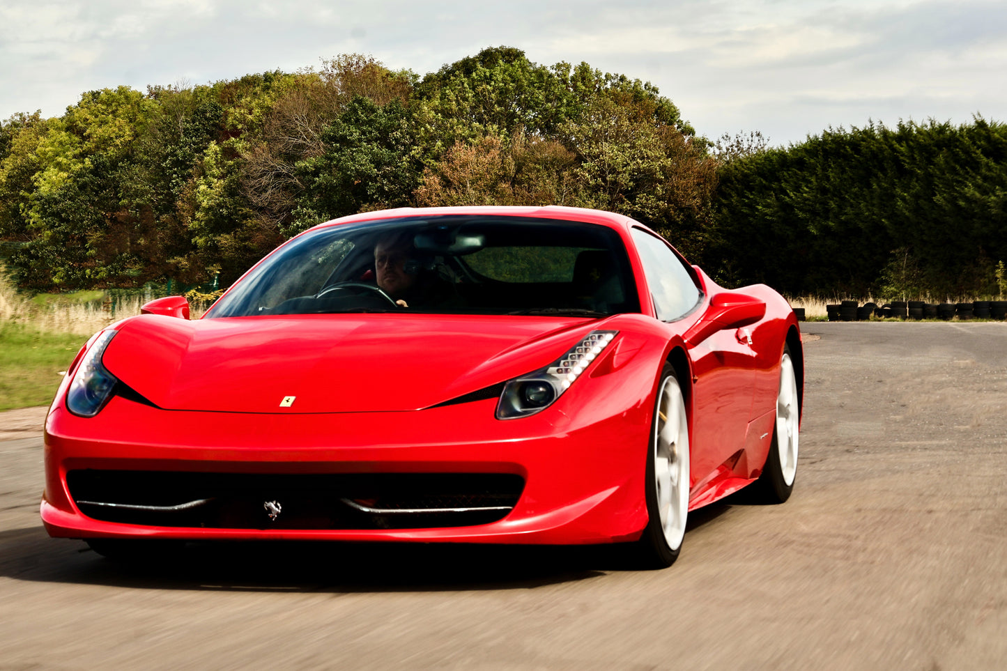 Ferrari 458 Red On track