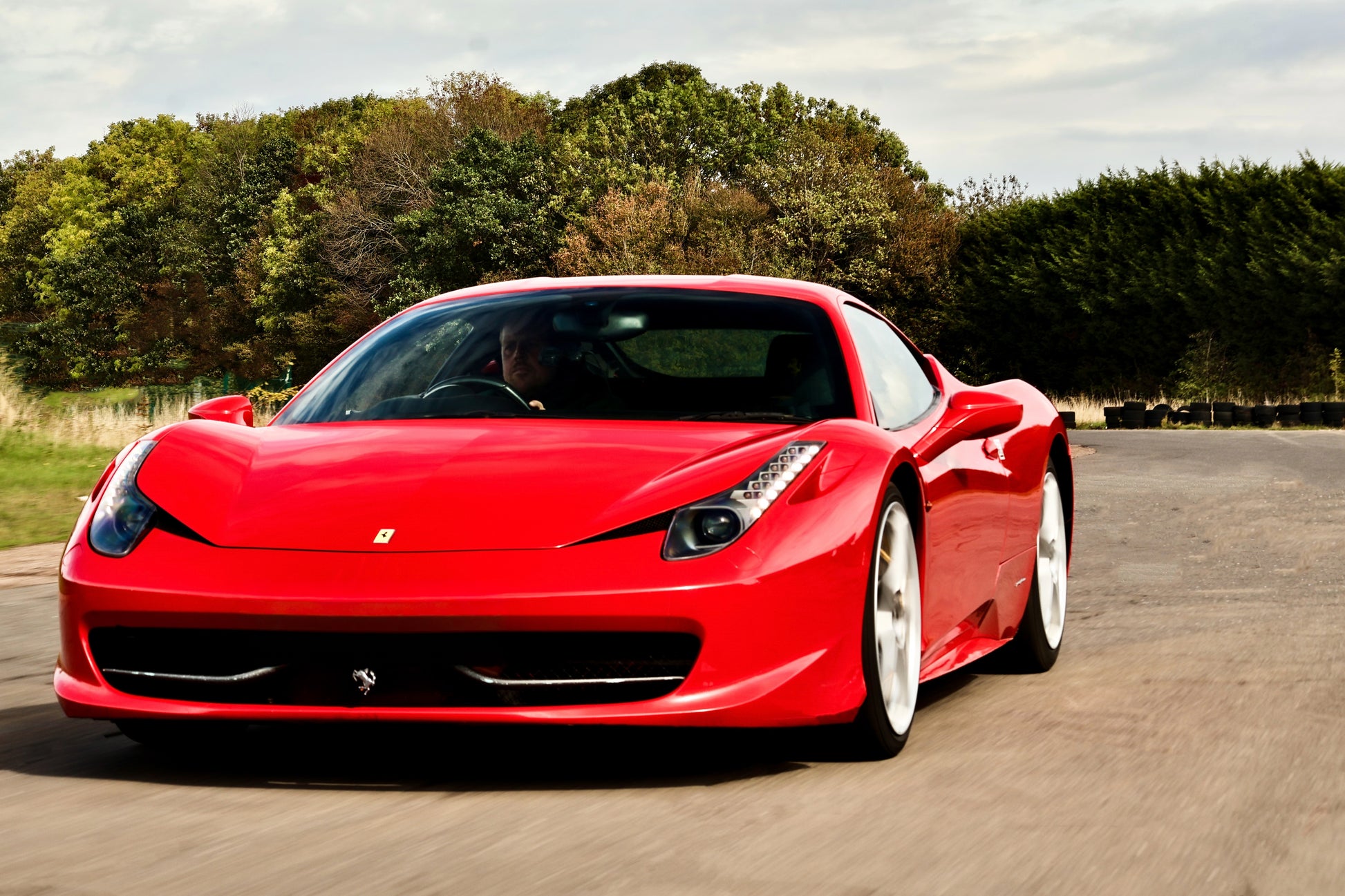 Ferrari 458 Red On track